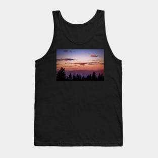 Clouds over mountains at sunset Tank Top